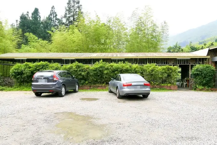 停車場與竹林
